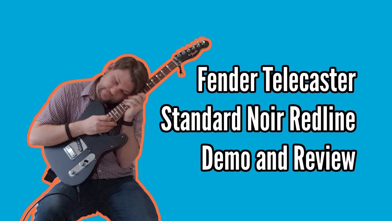 Fender Telecaster Standard Noir Redline Demo and Review