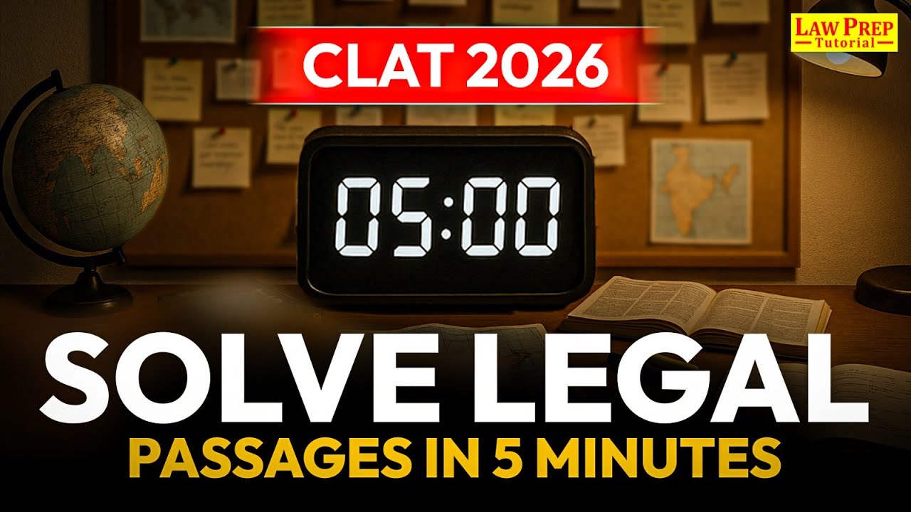 Solve Any Legal Passage in 5 Minutes | Legal Passages Trick for CLAT | Legal Reasoning for CLAT 2026