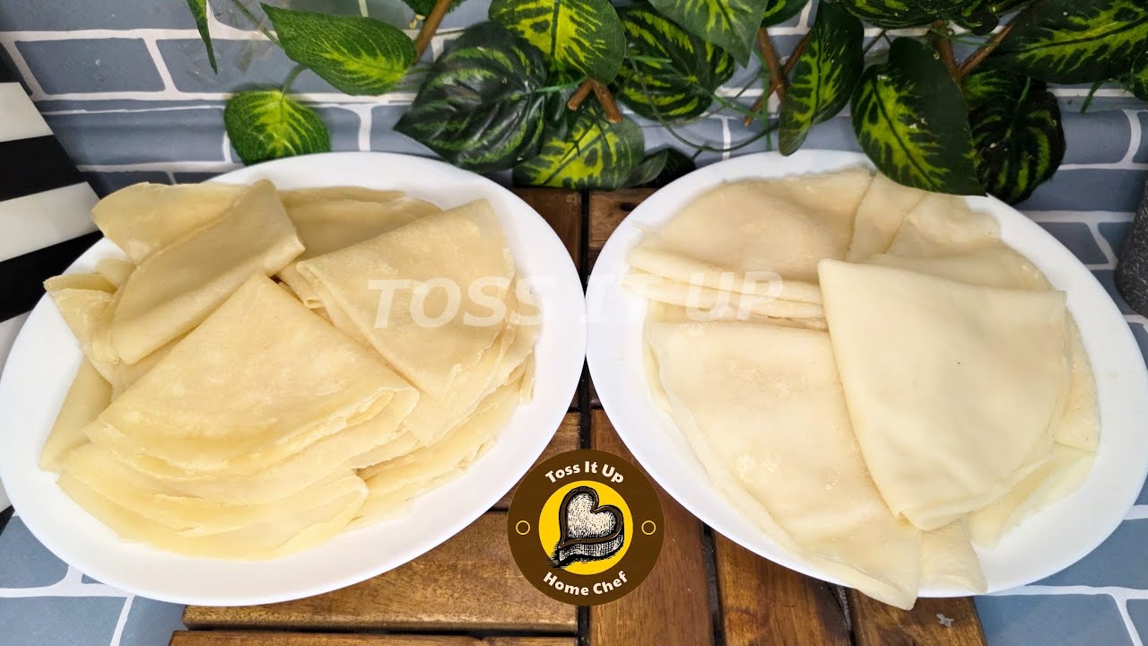 Homemade Spring Roll Sheets Wraps In Two Ways With Dough And With Batter#springrollsheet#samosasheet