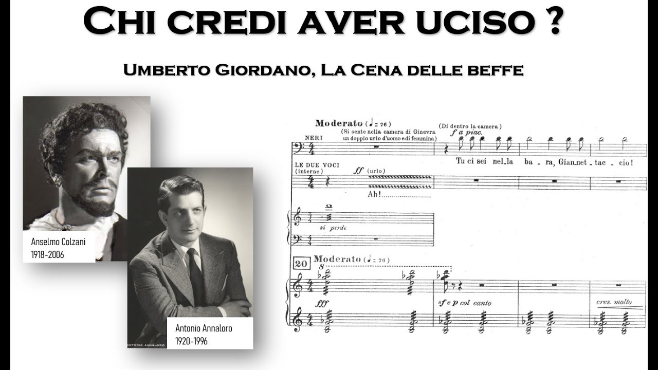 U. Giordano, La Cena delle beffe - 