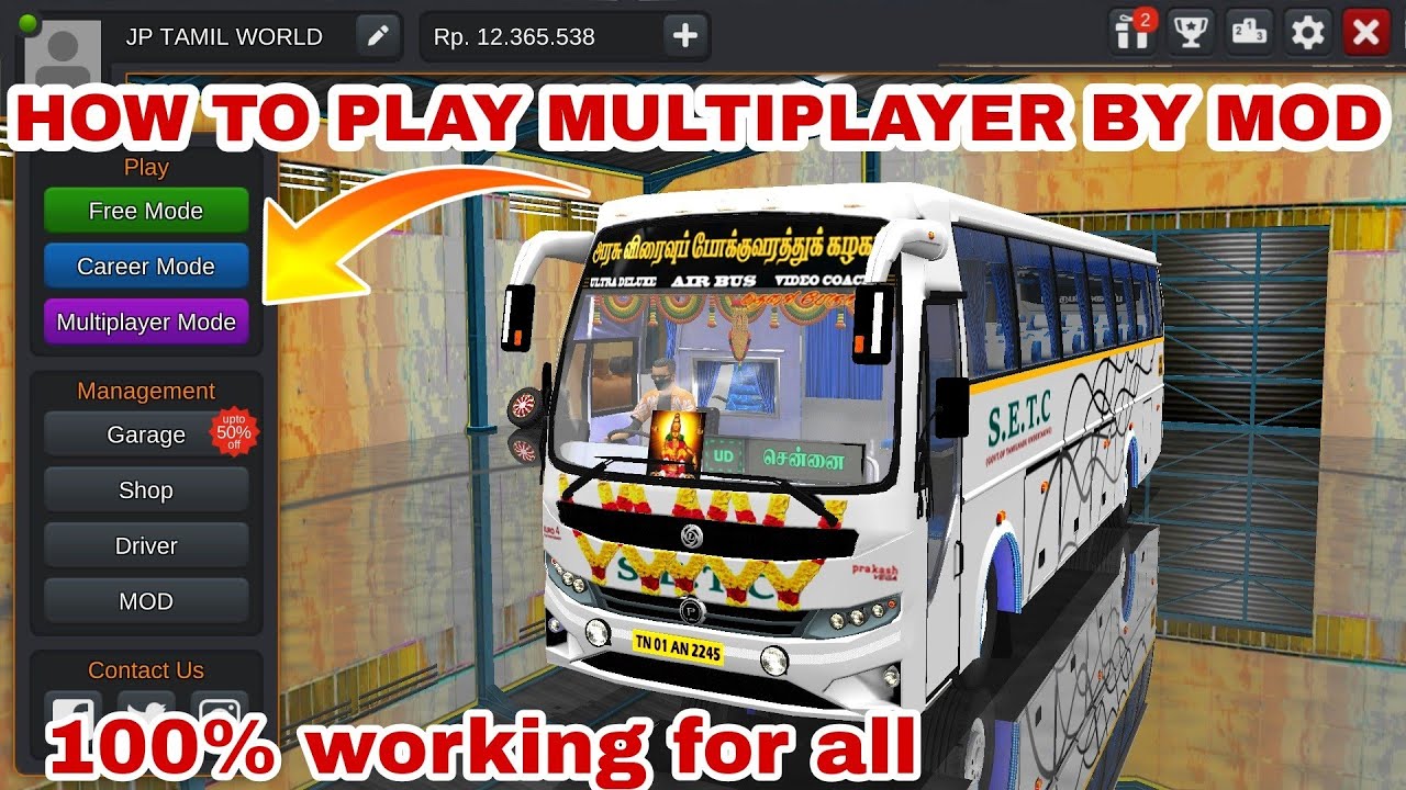 MOD MULTIPLAYER PLAYING IN BUS SIMULATOR INDONESIA