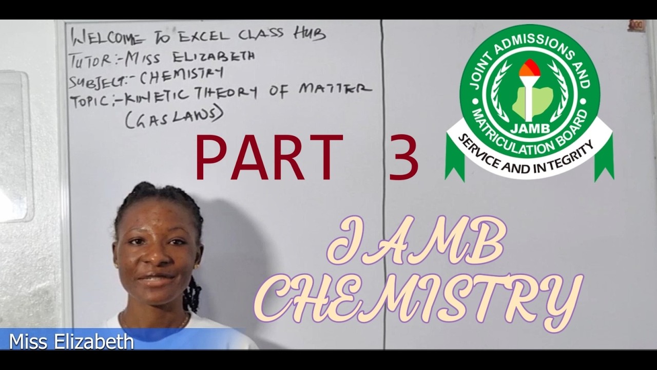 (Part 3) JAMB Chemistry: Kinetic Theory of Matter Explained