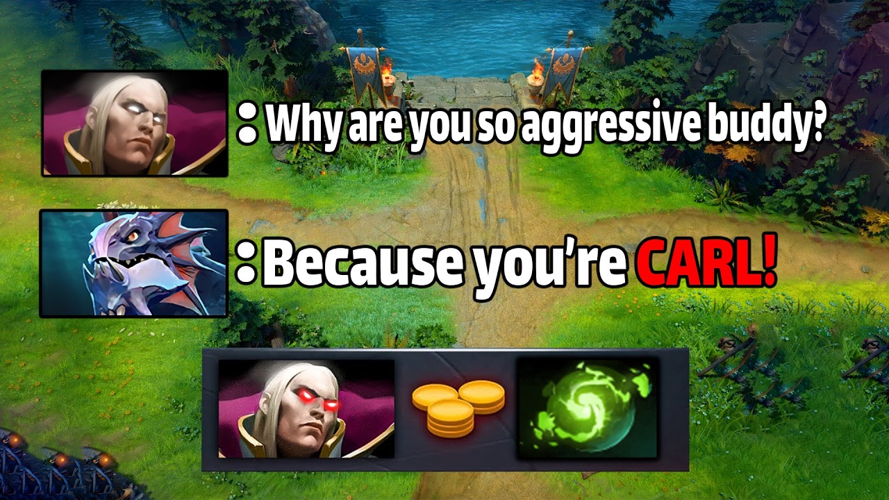 Invoker vs Aggressive Slardar Mid! 7.40
