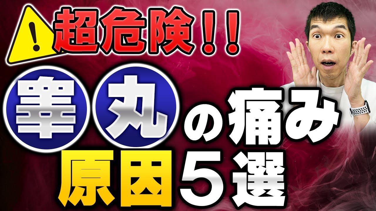 【超危険！】アソコが急に痛くなる！睾丸（精巣）痛の原因5選【泌尿器科医が解説】
