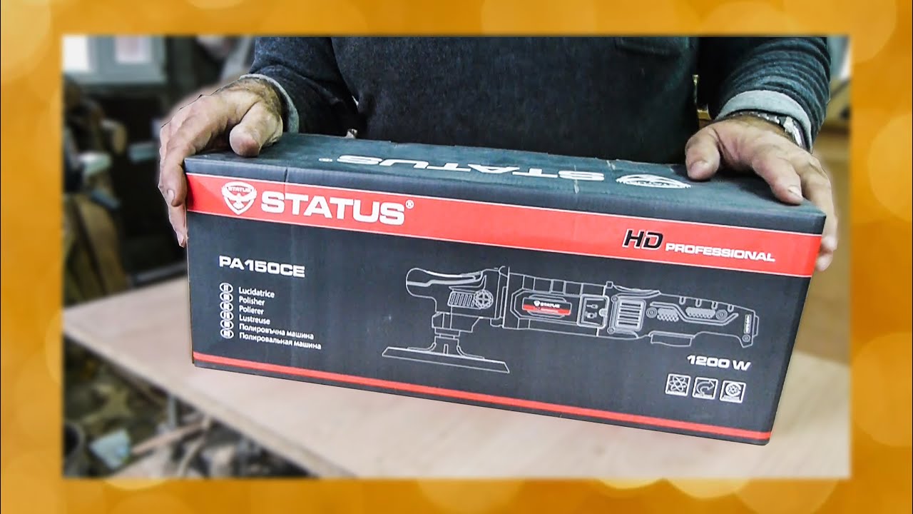 Ротационная полировальная машина STATUS PA150CE и новая самодельная шлифовальная насадка