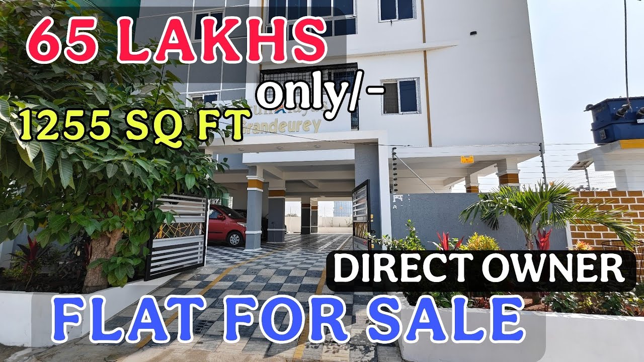 65 LAKHS ONLY | DIRECT OWNER | 1255 SQ FT HMDA FLAT FOR SALE HYDERABAD ELIP PROPERTY