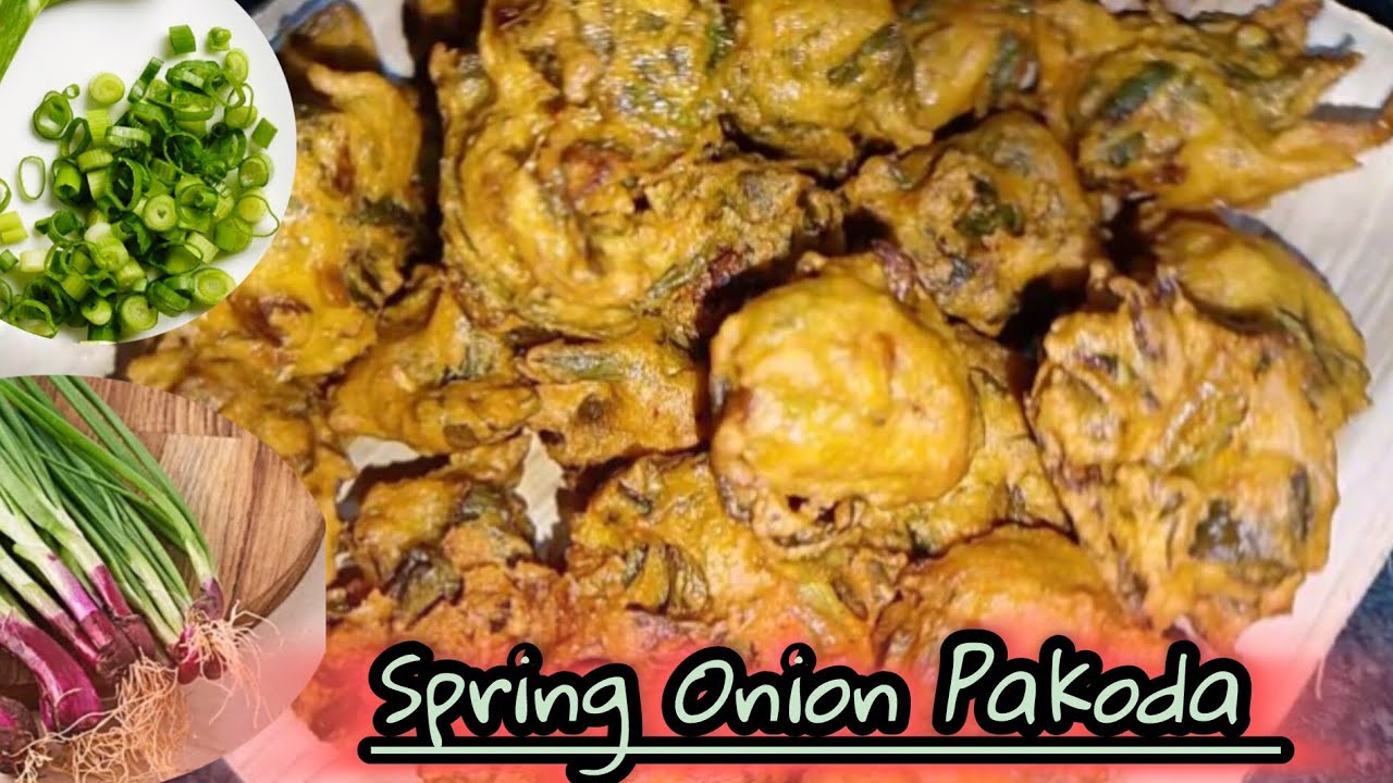 Spring Onion Pakoda//Crispy onion Pakoda recipe #SSinkitchen4u