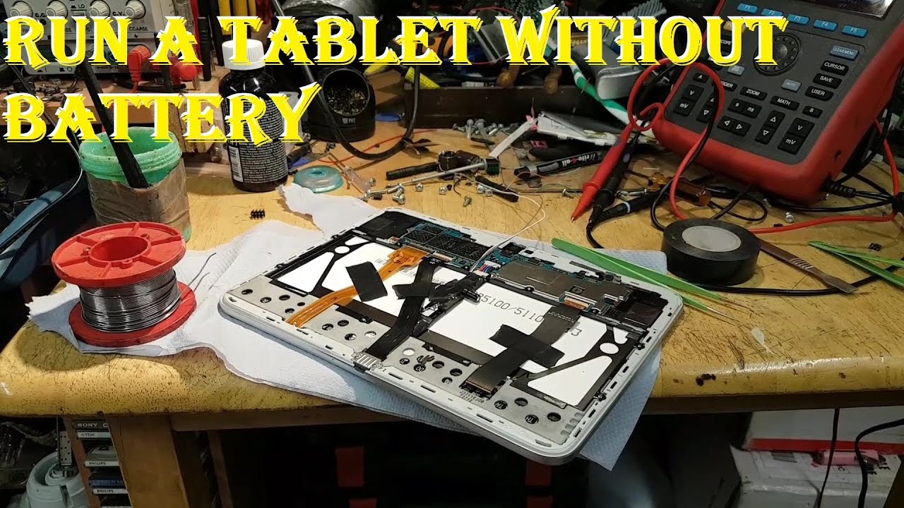 Run a tablet without the battery!  Something different here this time...
