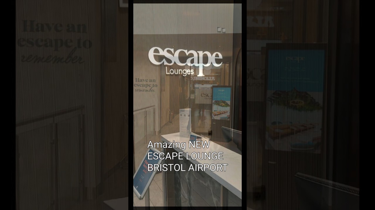 Bristol Airport Escape Lounge #bristolairport #shorts #airportlounges #escape
