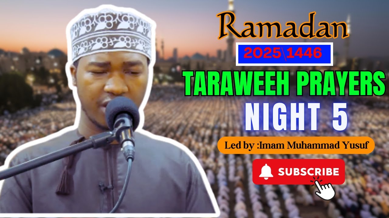 Night 5 | #taraweh  2025 1446 |  Imam Muhammad Yusuf | Masjid As Salam,South C