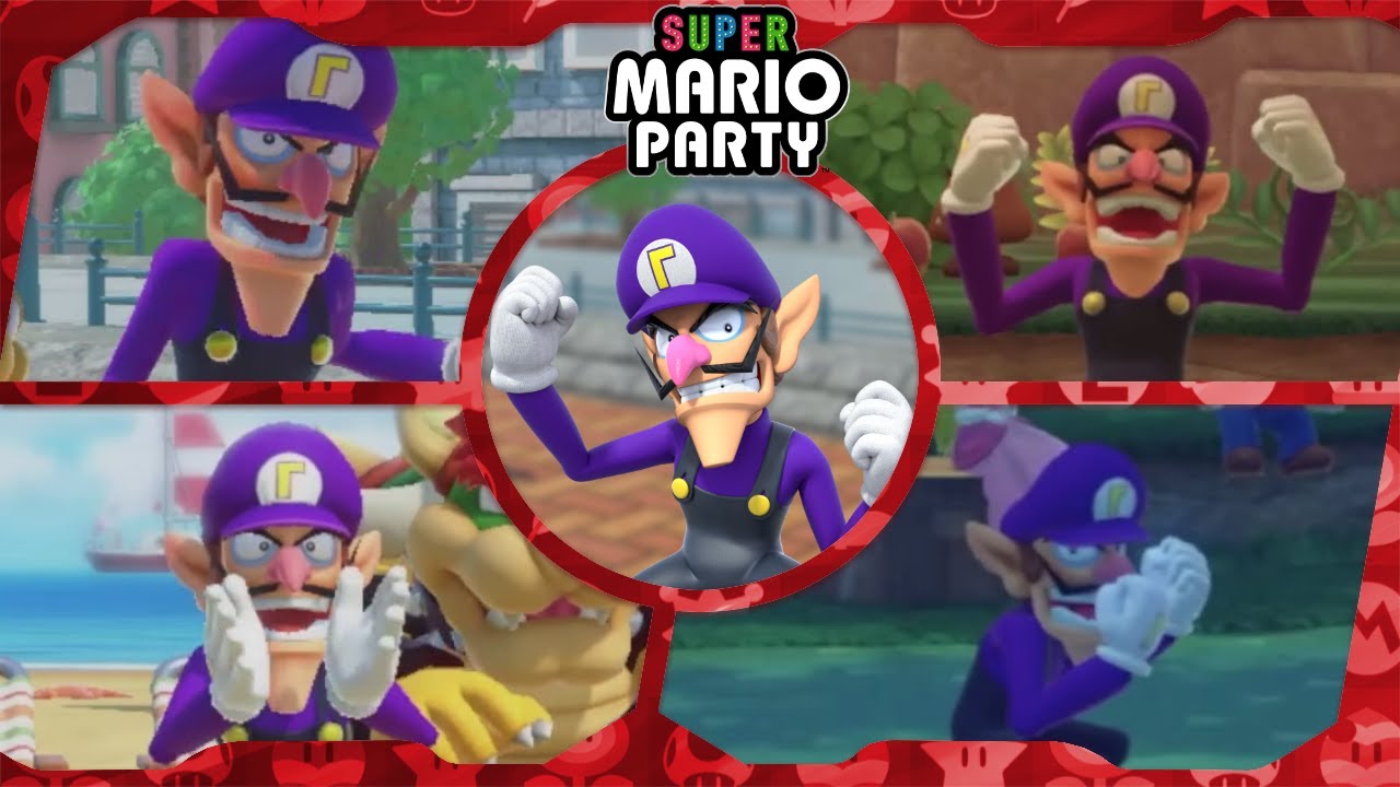 Super Mario Party ᴴᴰ Challenge Road - Master Mode | All Minigames (Waluigi gameplay)