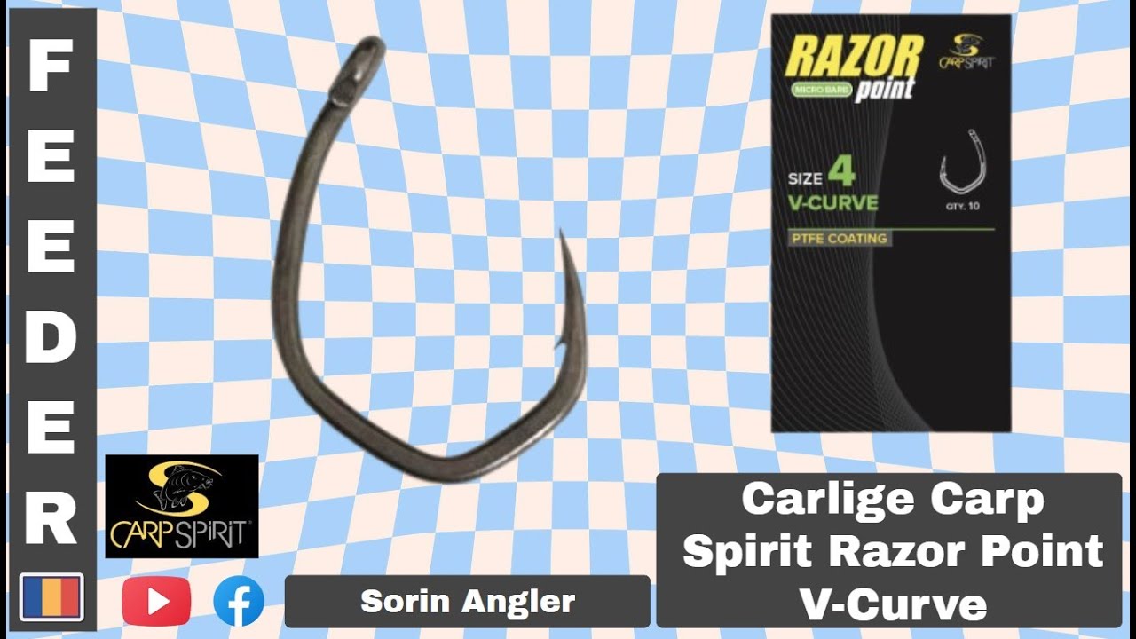 Carlige Carp Spirit Razor Point V-Curve.