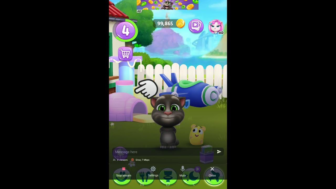 talking tom cat live #shortfeed