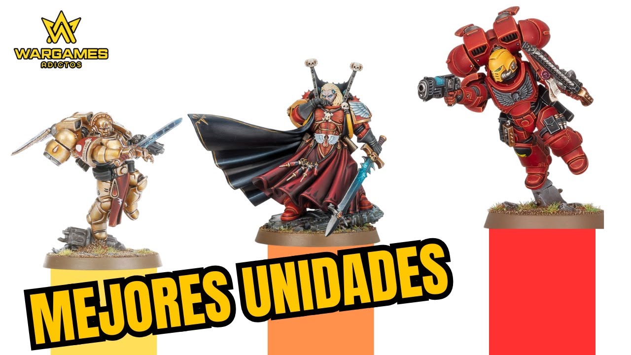 ESTAS son las TRES MEJORES UNIDADES de BLOOD ANGELS. Warhammer 40K