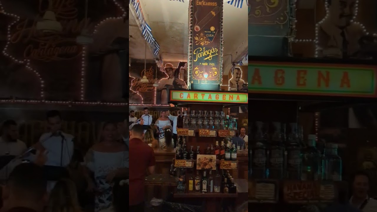 Cafe Havana in Cartagena Colombia #shorts #cartagena #cafehavana #livemusic #colombianmusic