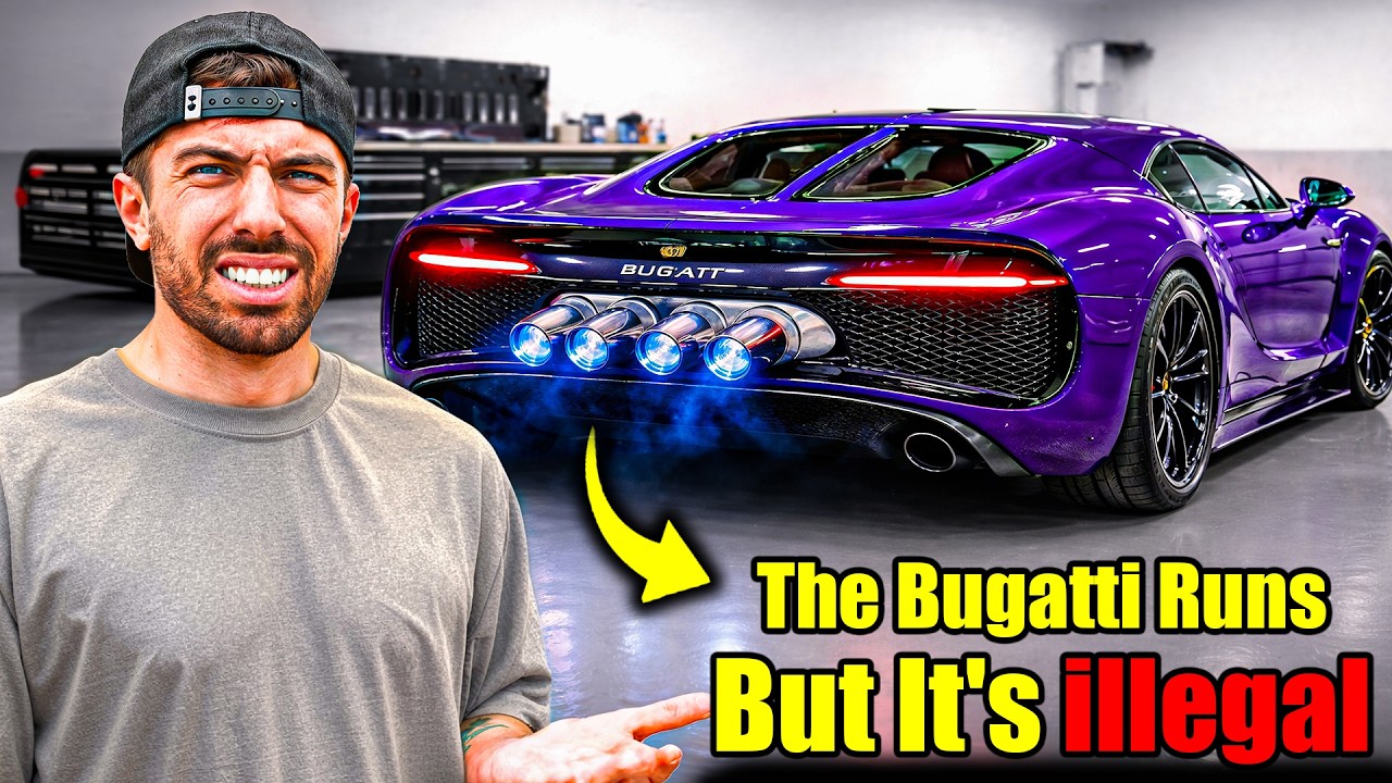 The Bugatti Chiron Starts.. But It&rsquo;s not allowed On The Road