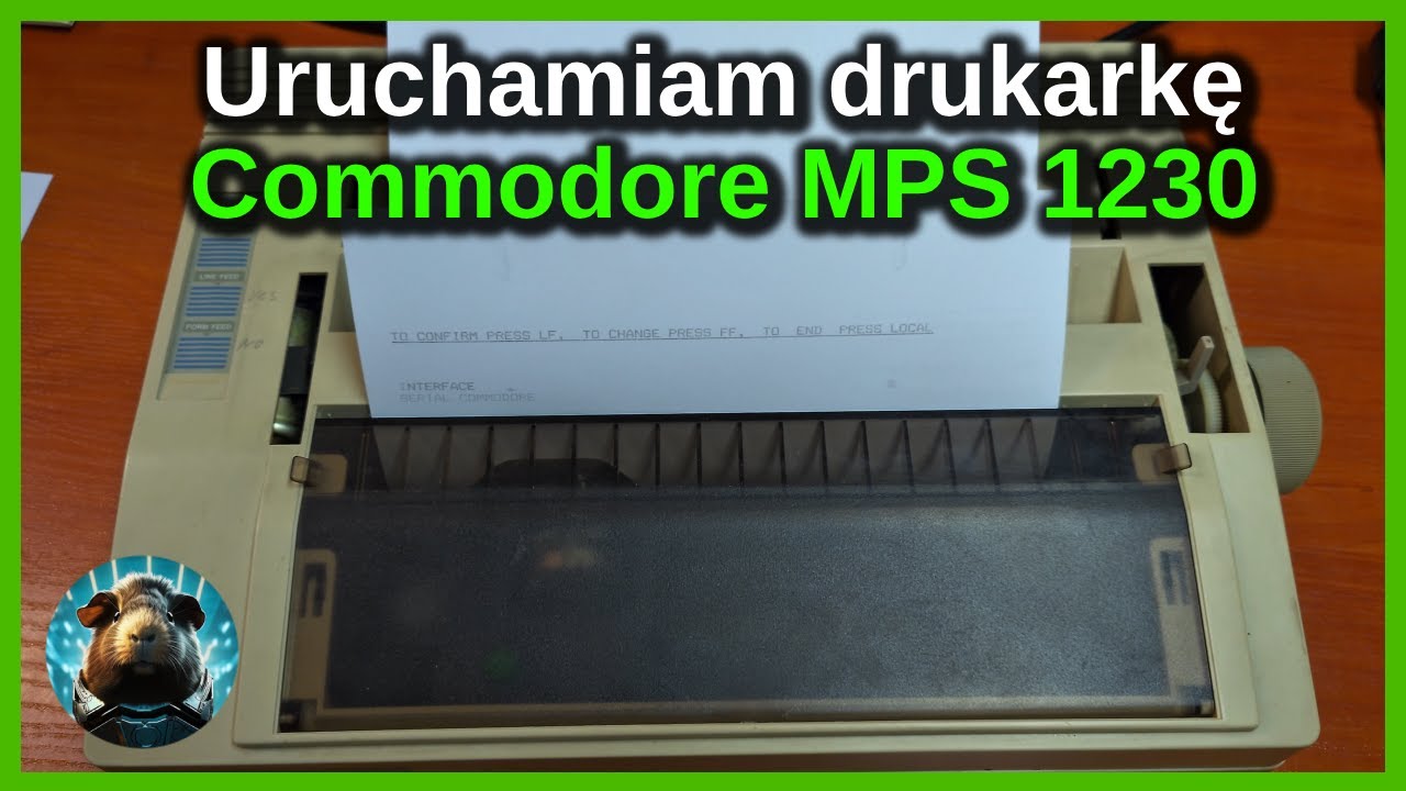 Jak podłączyć i skonfigurować drukarkę Commodore MPS 1230  z Atari i nie tylko :)
