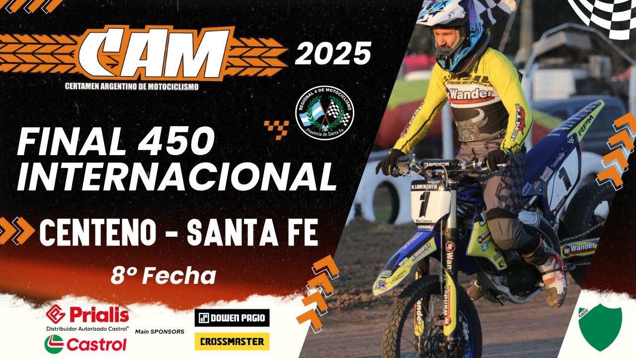 450cc Internacional - FINAL COMPLETA - 8a Fecha - CAM Centeno 2025