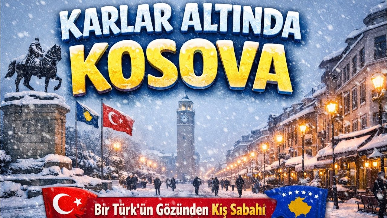 KARLAR ALTINDA KOSOVA 🇽🇰 | Priştine’de Kış Sabahı