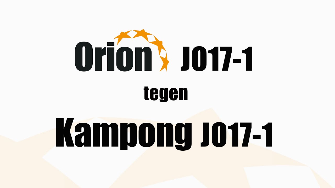 Orion JO17-1 vs  Kampong JO17-1 (31 jan 2026)