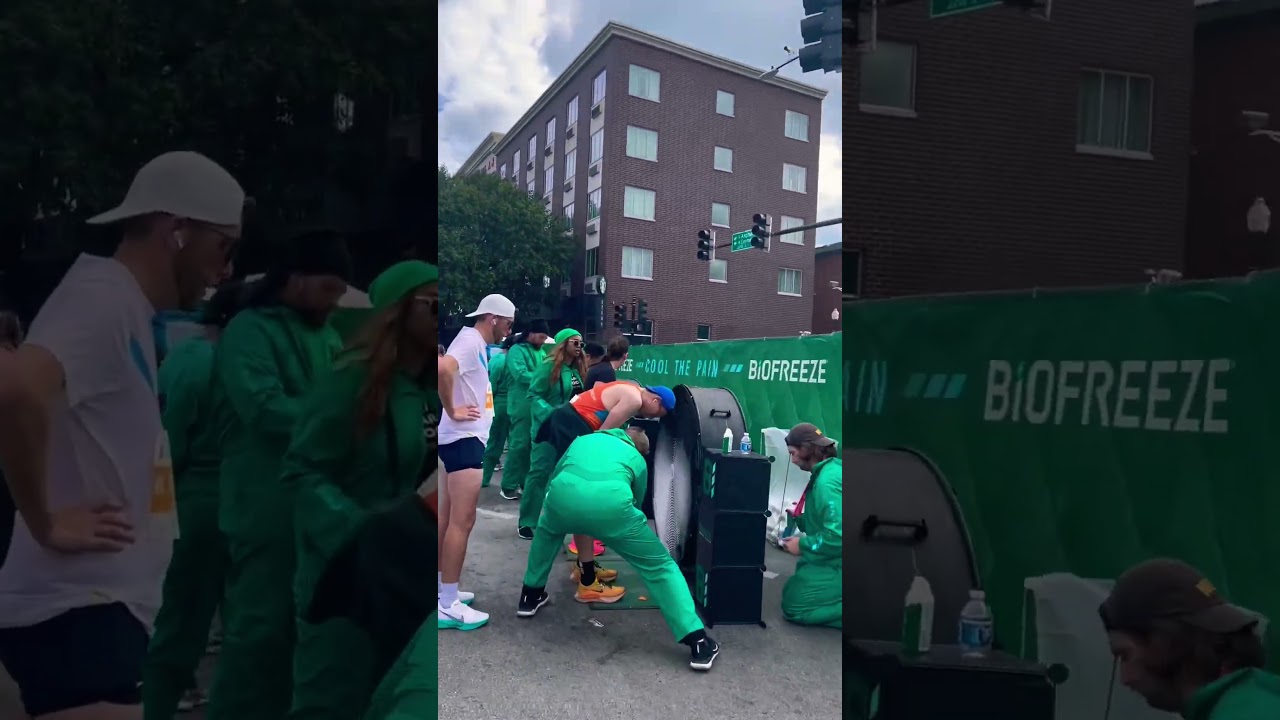Biofreeze zone at Chicago Marathon!