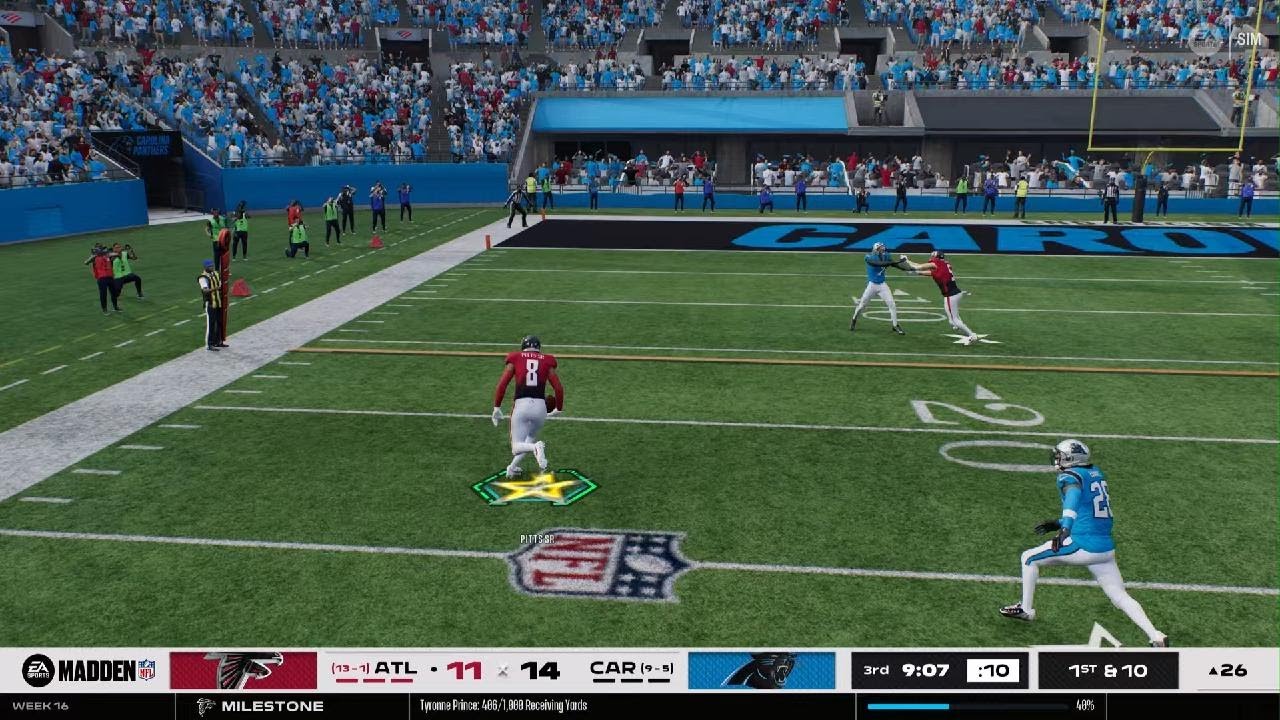 Madden NFL 26 FFY6 Week 16 Falcons Panthers Second Half