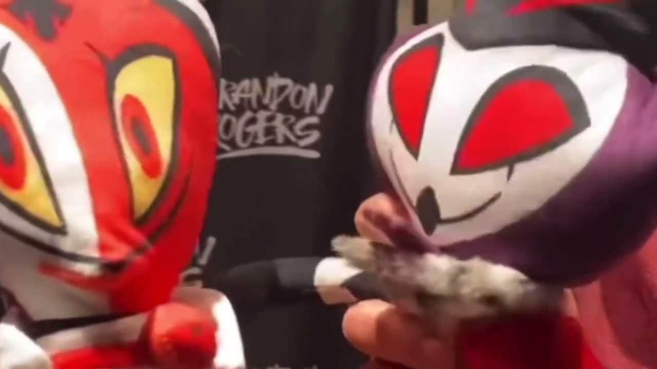 Bryce and Brandon Messing around with Helluva Boss plushies 😅