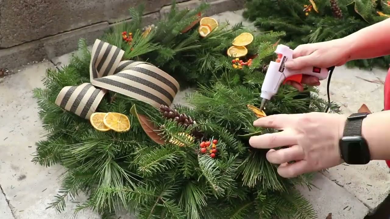 They're Selling FAST! Making the First Wreaths at the Nursery : Flower Hill Farm