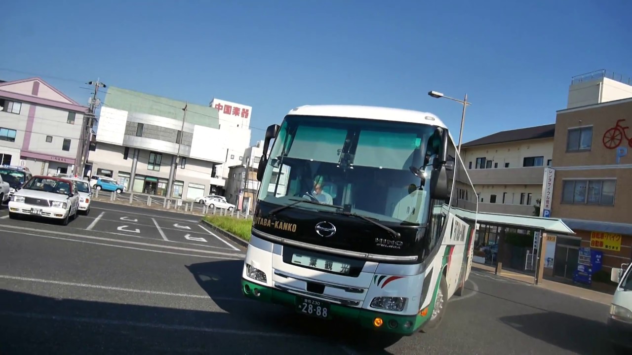 【前面展望】総社駅～吉備真備駅～三谷駅【井原鉄道代行バス・2018年】