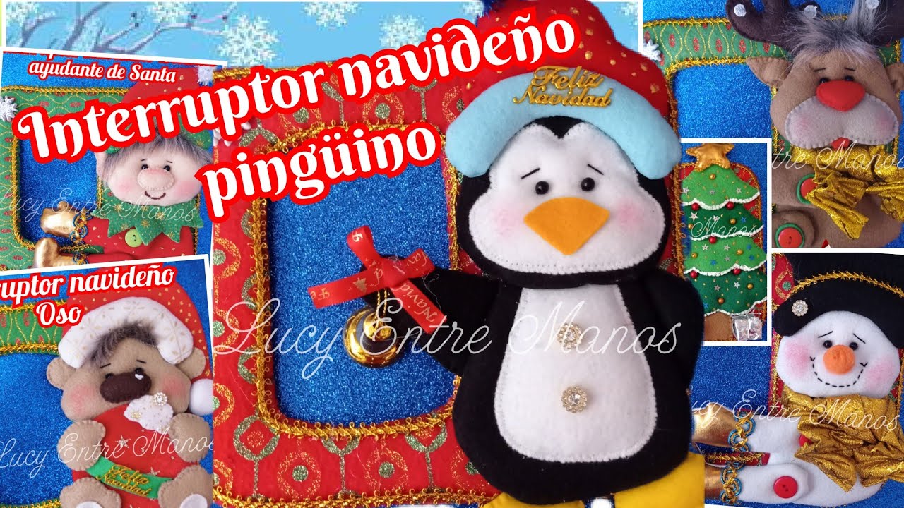 Interruptor navideño pingüino 🎄