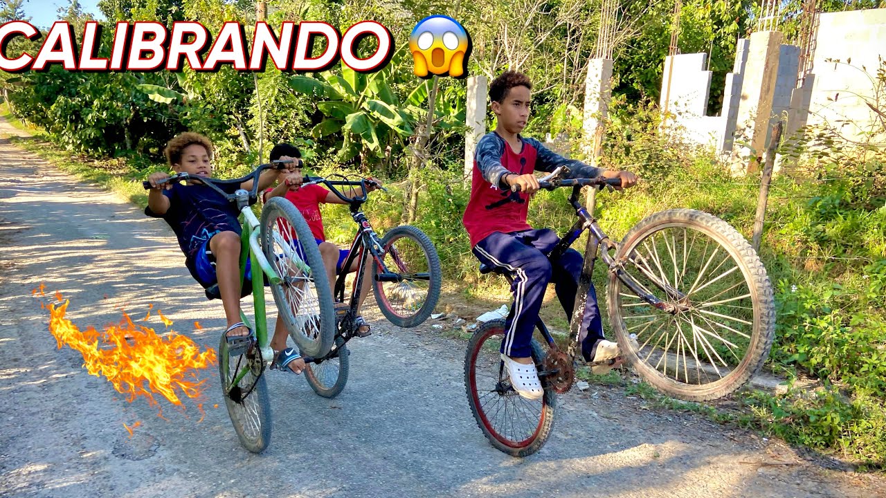 LA GRAN COMPETENCIA 🏆EN BICICLETA 🚴 (cuál llegue más lejo calibrando)