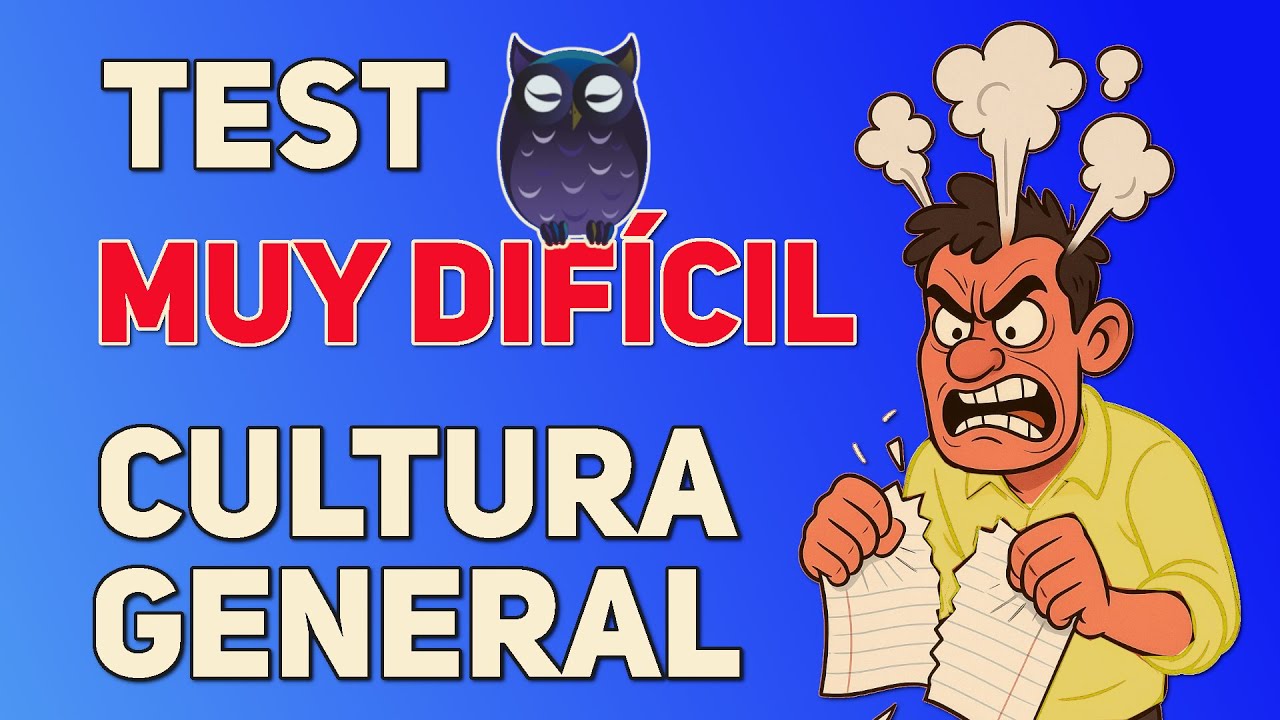 TEST MUY DIFÍCIL 🥵 CULTURA GENERAL - 50 preguntas ✅ TRIVIA / EXAMEN / QUIZ Saber es Poder 🦉