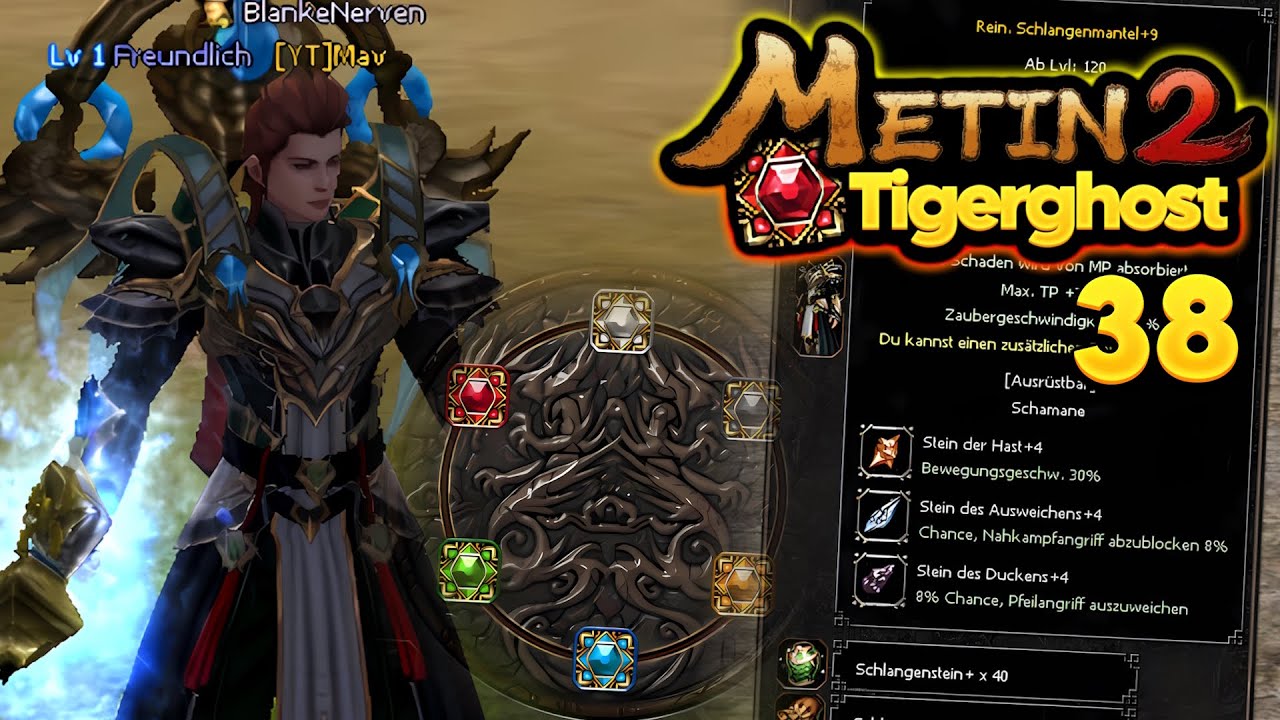 Metin2 Tigerghost [38] - Exze Ring✅EQ kaufen, Skills exxen & Schlangenüssi+9?