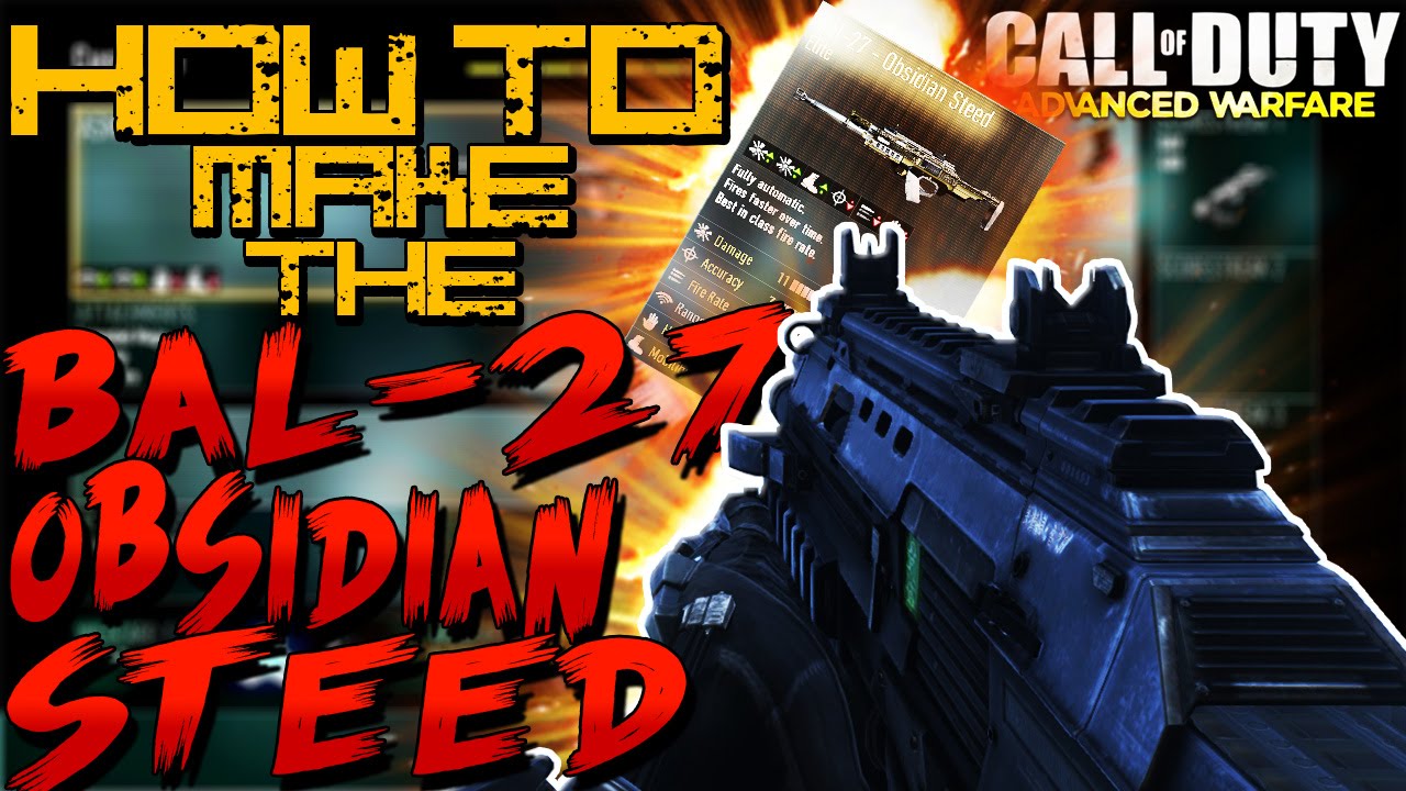 COD AW: How To MAKE The Bal 27 Obsidian Steed ELITE Variant (COD AW Bal 27 Best Class Setup)