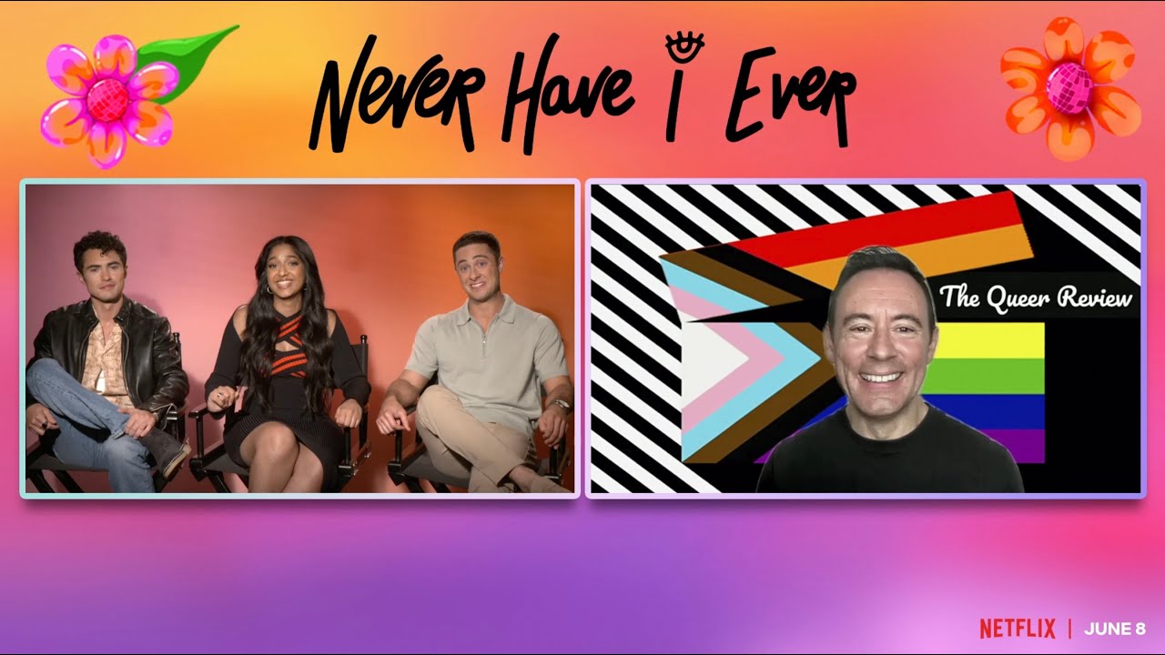 Maitreyi Ramakrishnan, Jaren Lewison & Darren Barnet on the Never Have I Ever love triangle