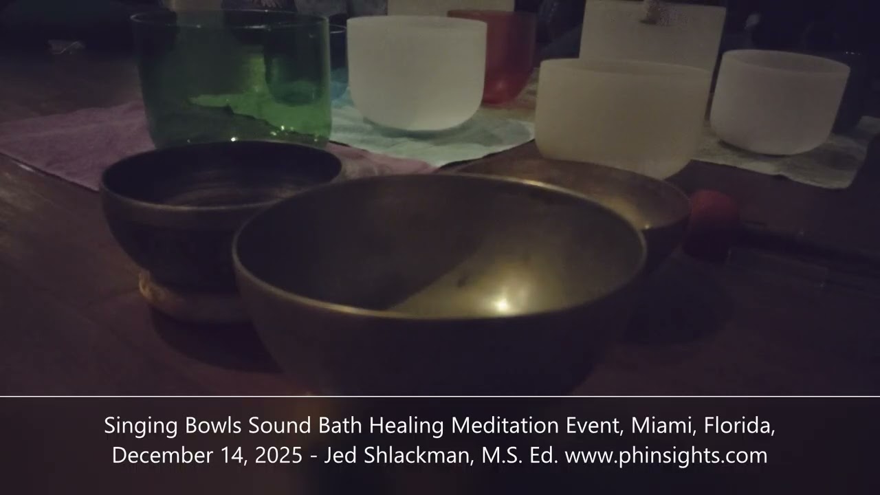 Singing Bowls Sound Bath Healing Meditation Event, Miami, Florida, December 14, 2025 - Jedi Shaman