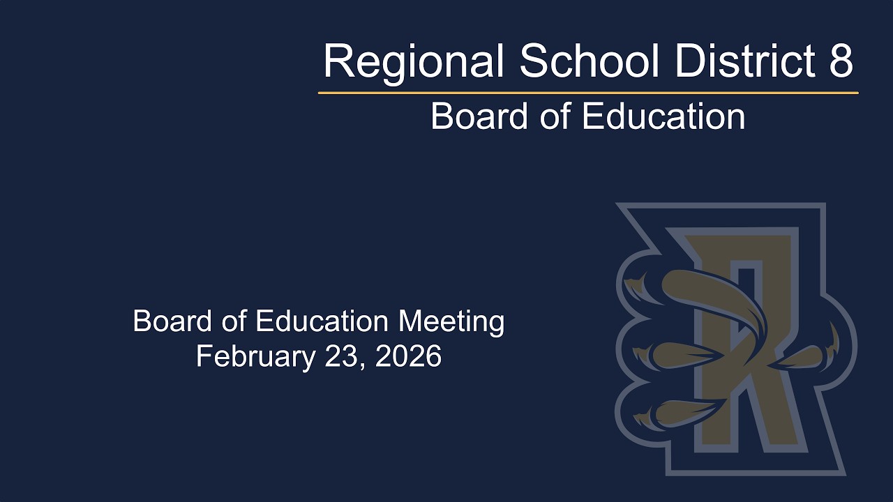 RHAM Board of Education Meeting; February 23, 2026