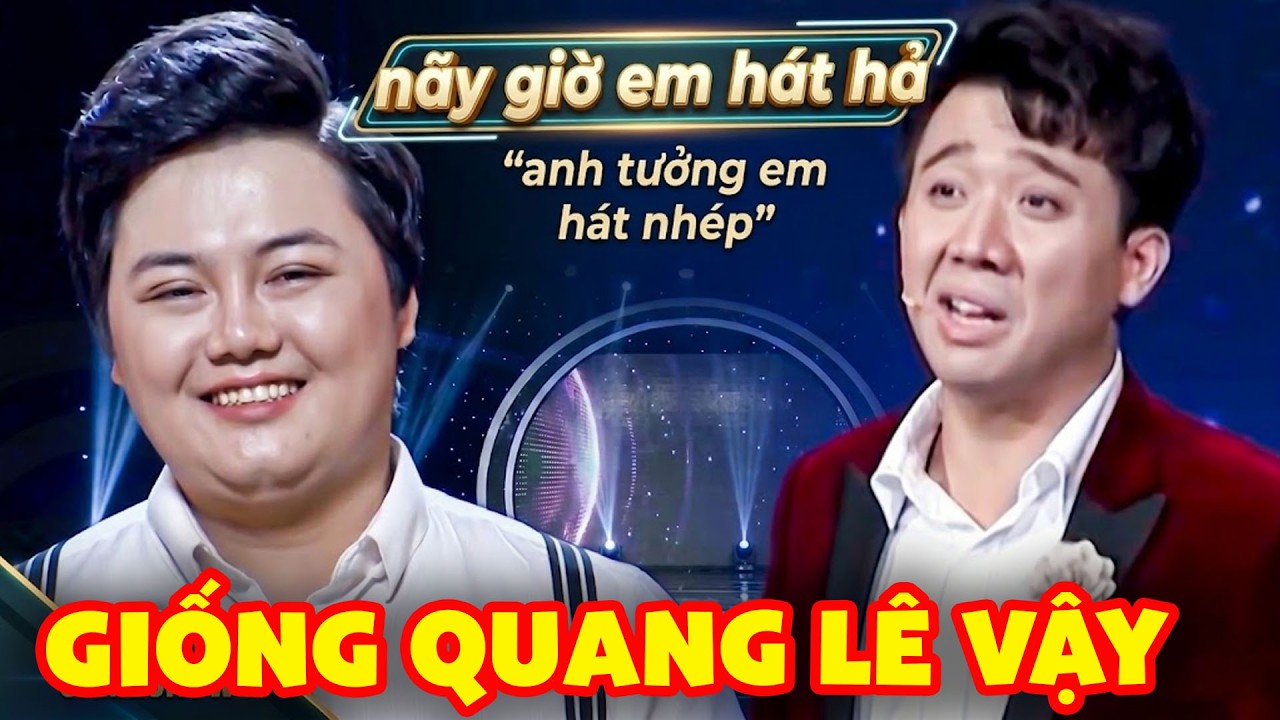 Thí sinh HÁT GIỐNG Quang Lê đến mức Trấn Thành CỨ NGỠ HÁT NHÉP
