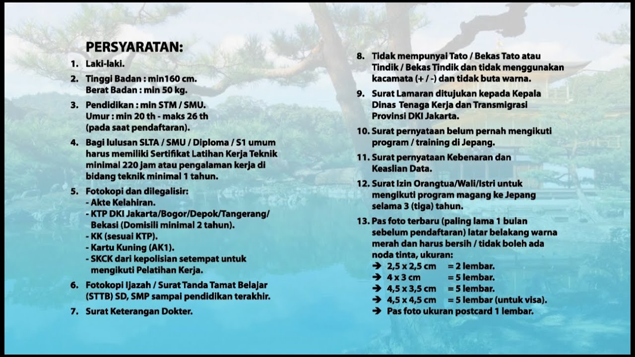 Program Magang ke Jepang 2014