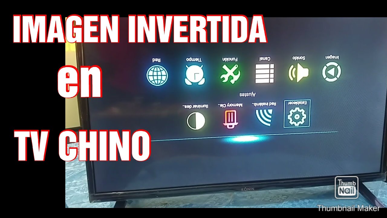 MODO DE SERVICIO // TV CHINO CON IMAGEN INVERTIDA