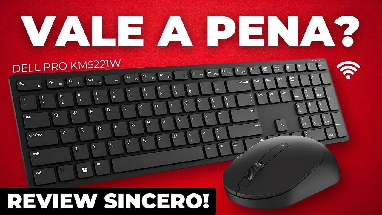 Kit Teclado e Mouse Sem Fio Dell PRO KM5221W É bom? Review Sincero!