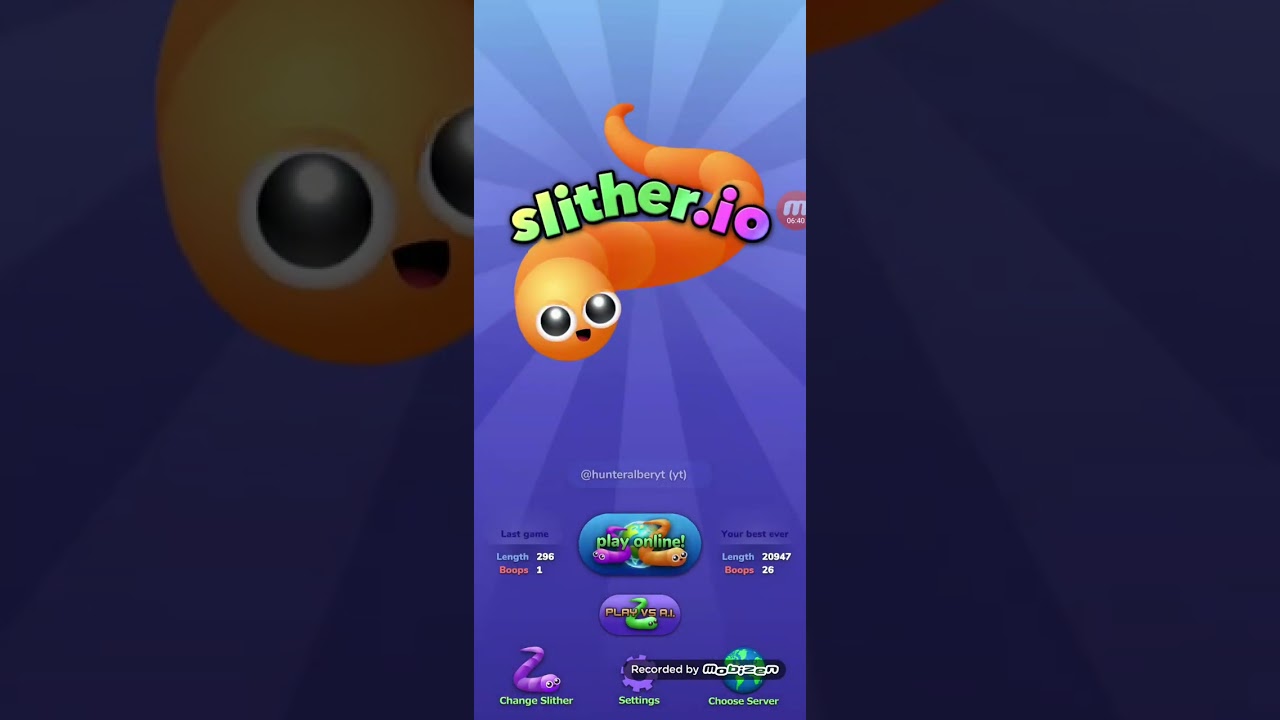 Playing slither.io but this time I'm in server 4262
