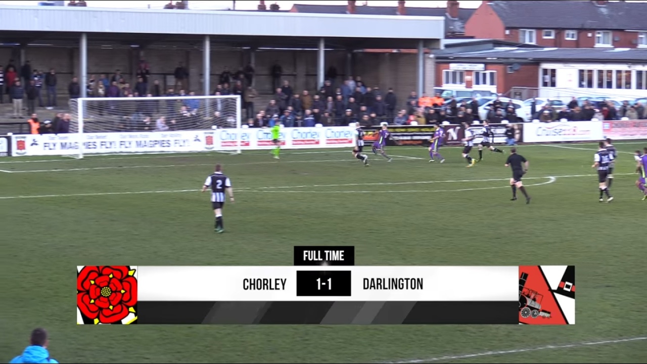 Chorley 1-1 Darlington - Vanarama National League North - 2016/17