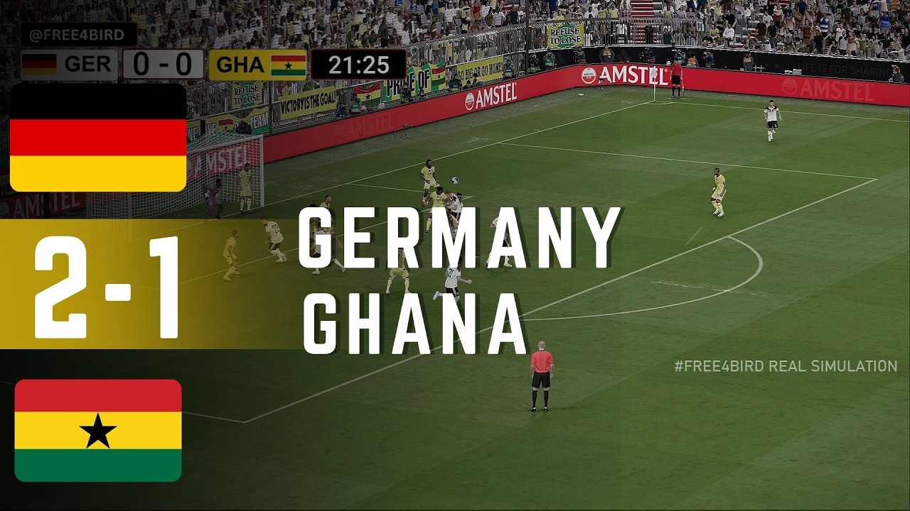 Germany gegen Ghana 2-1 | Inter. Freundschaftsspiele 26 | Spielsimulation