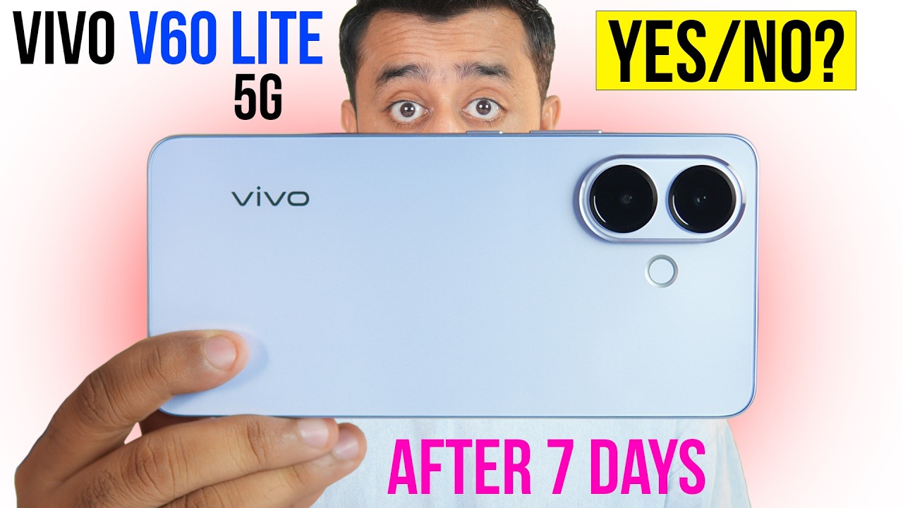 Vivo V60 Lite 5G after 7 Days -  Unboxing and Review - PUBG - Camera Test - Dimnesity 7360 - 6500mah