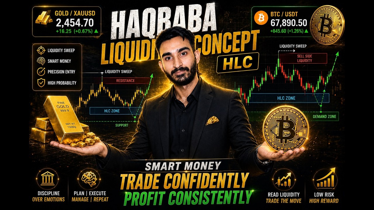 LIVE Gold & BTC Trading | Haq Liquidity  Concept HLC