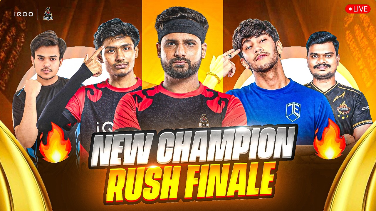 NEW CHAMPION RUSH FORMAT GRAND FINALE || WHO WIL WIN ? I TG FOZYAJAY IS LIVE #iQOO #iQOO15R