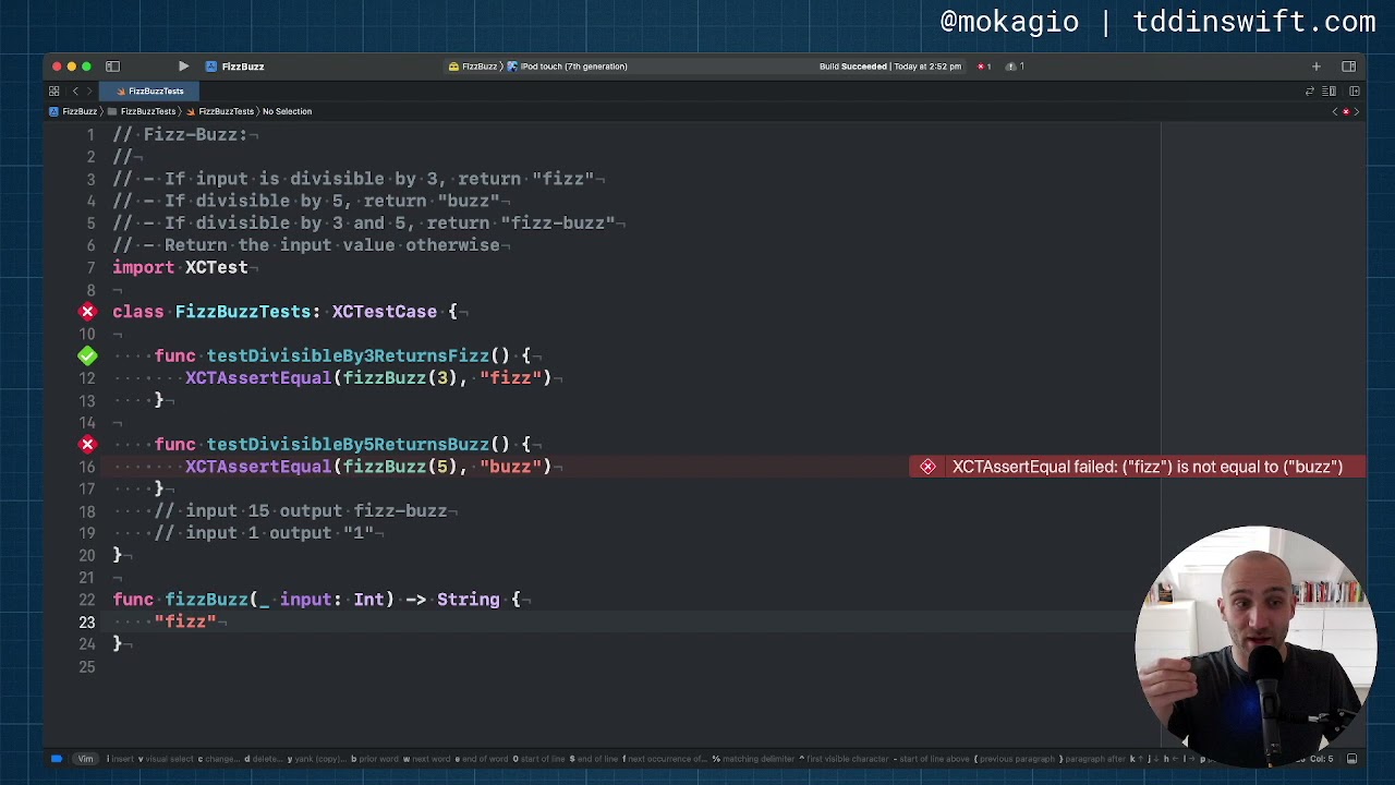 Test-Driven Development in Swift – Fizz Buzz