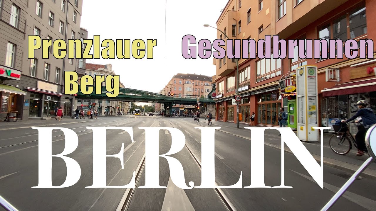 Berlin 4K Driving in Berlin Germany from PrenzlauerBerg to Gesundbrunnen ASMR