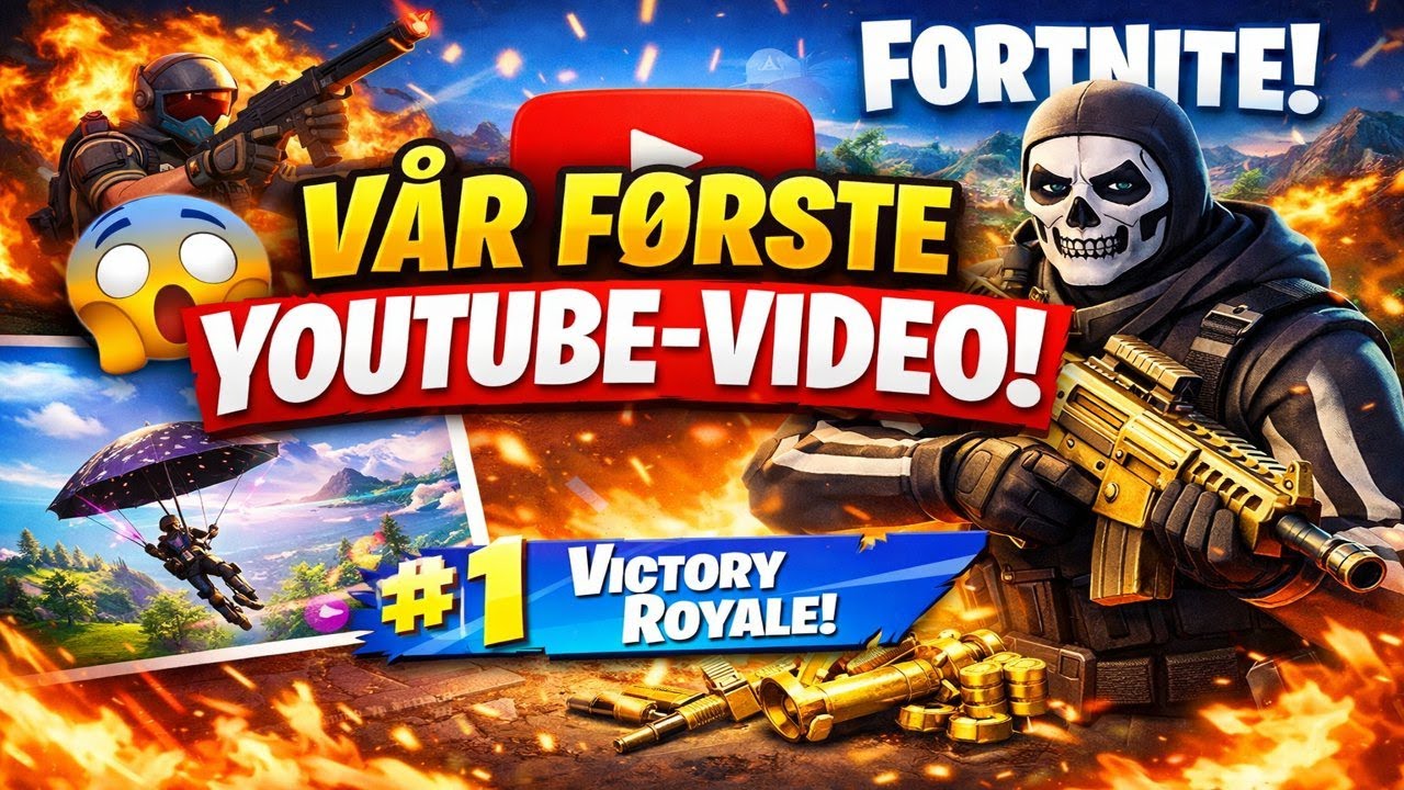 VÅR FØRSTE YOUTUBE-VIDEO 🔥 | Fortnite Highlights